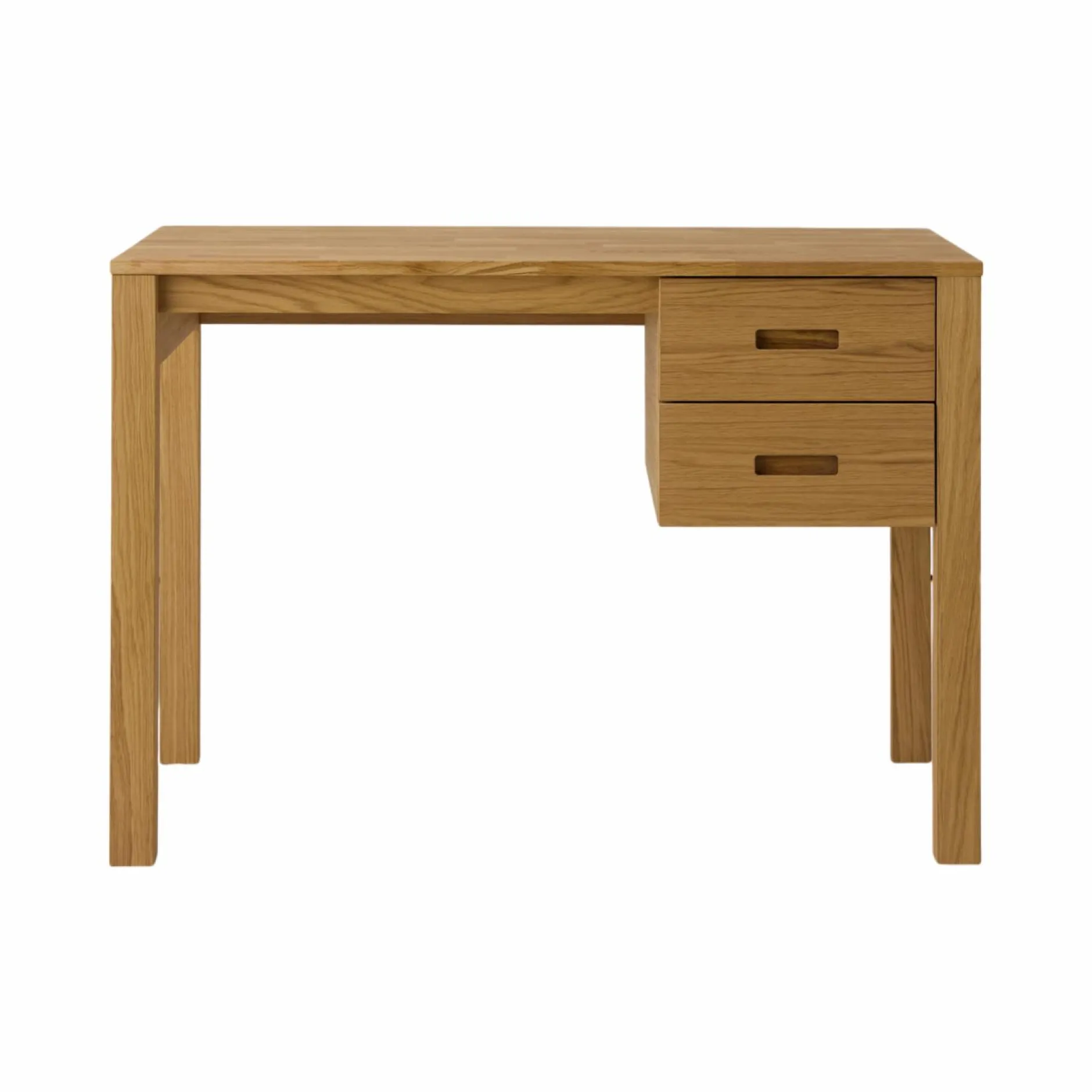 Bureaux>Camif Bureau chêne massif 2 tiroirs Luminescence