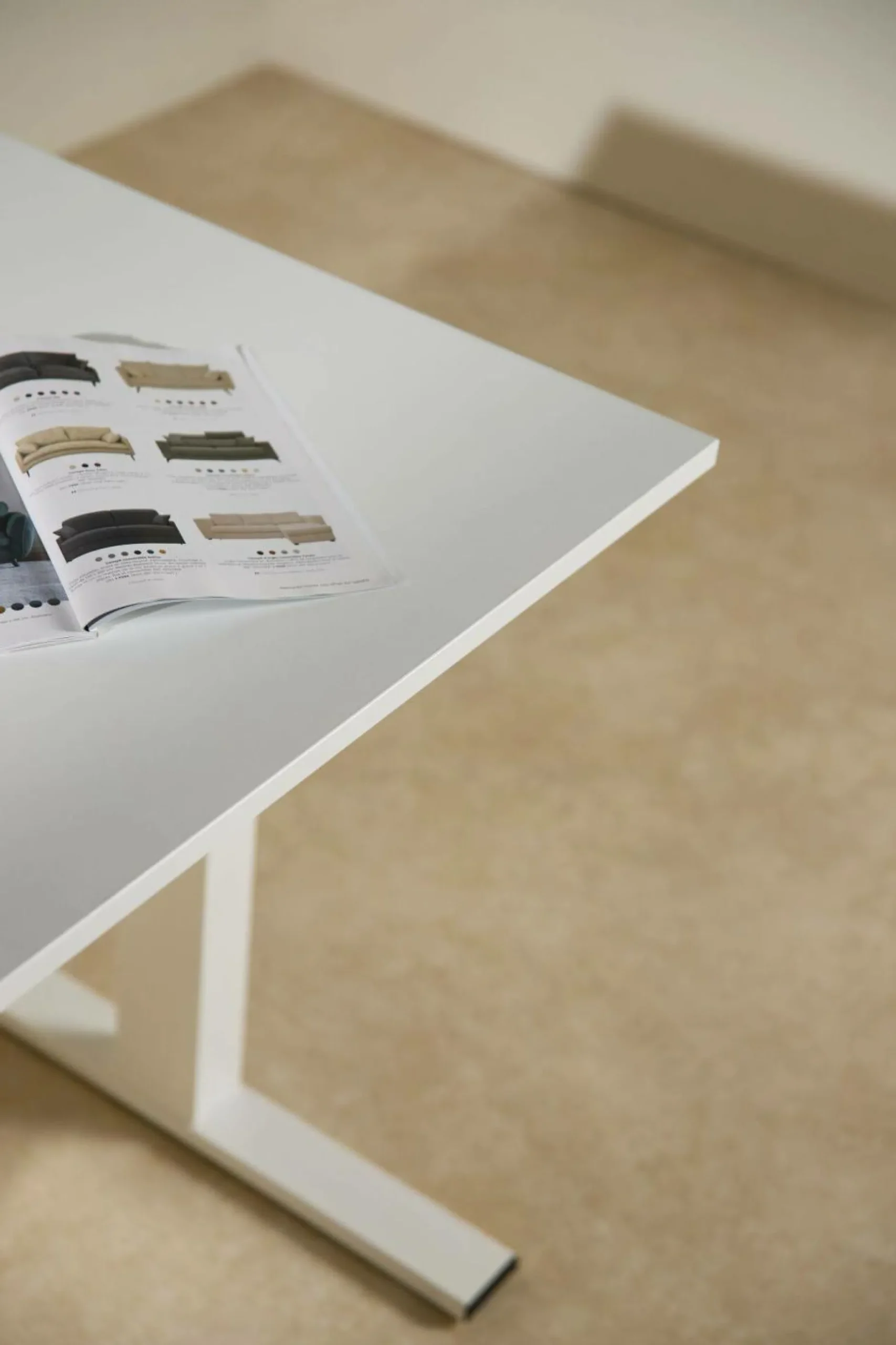 Bureaux>Camif Bureau électrique assis-debout ergonomique Marley - - 120 x 70 cm Plateau Blanc/Pieds blancs