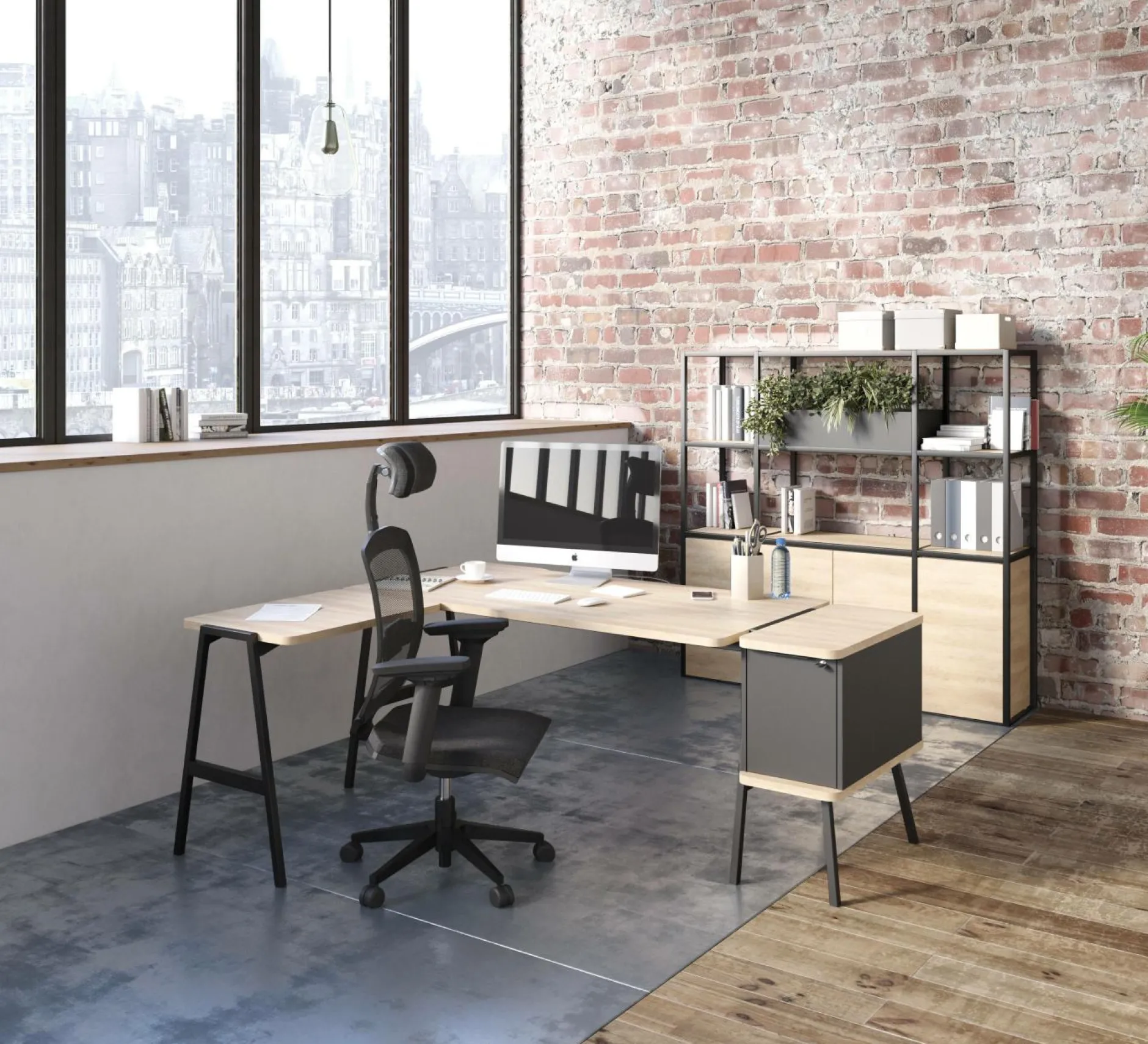 Meubles De Rangement Bureau|Meubles De Rangement Bureau>Camif BURONOMIC Bibliothèque 1 porte Alto