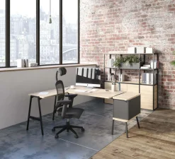 Meubles De Rangement Bureau|Meubles De Rangement Bureau>Camif BURONOMIC Bibliothèque 3 portes Alto