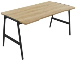 Bureaux>Camif BURONOMIC Bureau Alto - - 160 x 80 cm Décor Chêne / Pieds Noirs