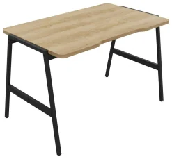 Bureaux>Camif BURONOMIC Bureau Alto - - 120 x 70 cm Décor Chêne / Pieds Noirs