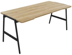 Bureaux>Camif BURONOMIC Bureau Alto - - 180 x 80 cm Décor Chêne / Pieds Noirs