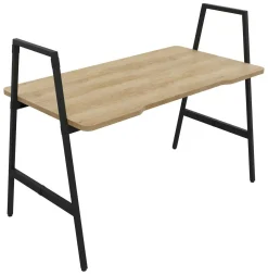 Bureaux>Camif BURONOMIC Bureau Alto pieds hauts - - 140 x 70 cm Décor Chêne / Pieds Noirs