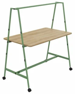 Bureaux>Camif BURONOMIC Table de travail collaborative mobile Alto - - Largeur 160 cm Vert Amande