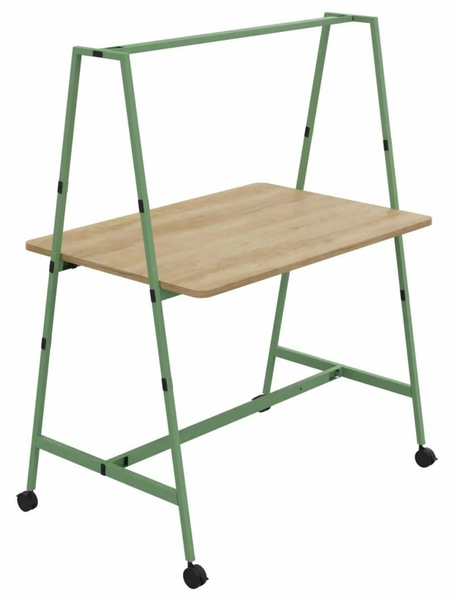 Bureaux>Camif BURONOMIC Table de travail collaborative mobile Alto - - Largeur 140 cm Vert Amande