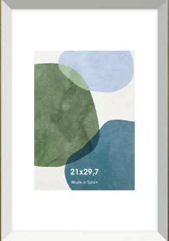 Cadres>Camif Cadre photo Gaidic - - A4 Blanc et bois doré