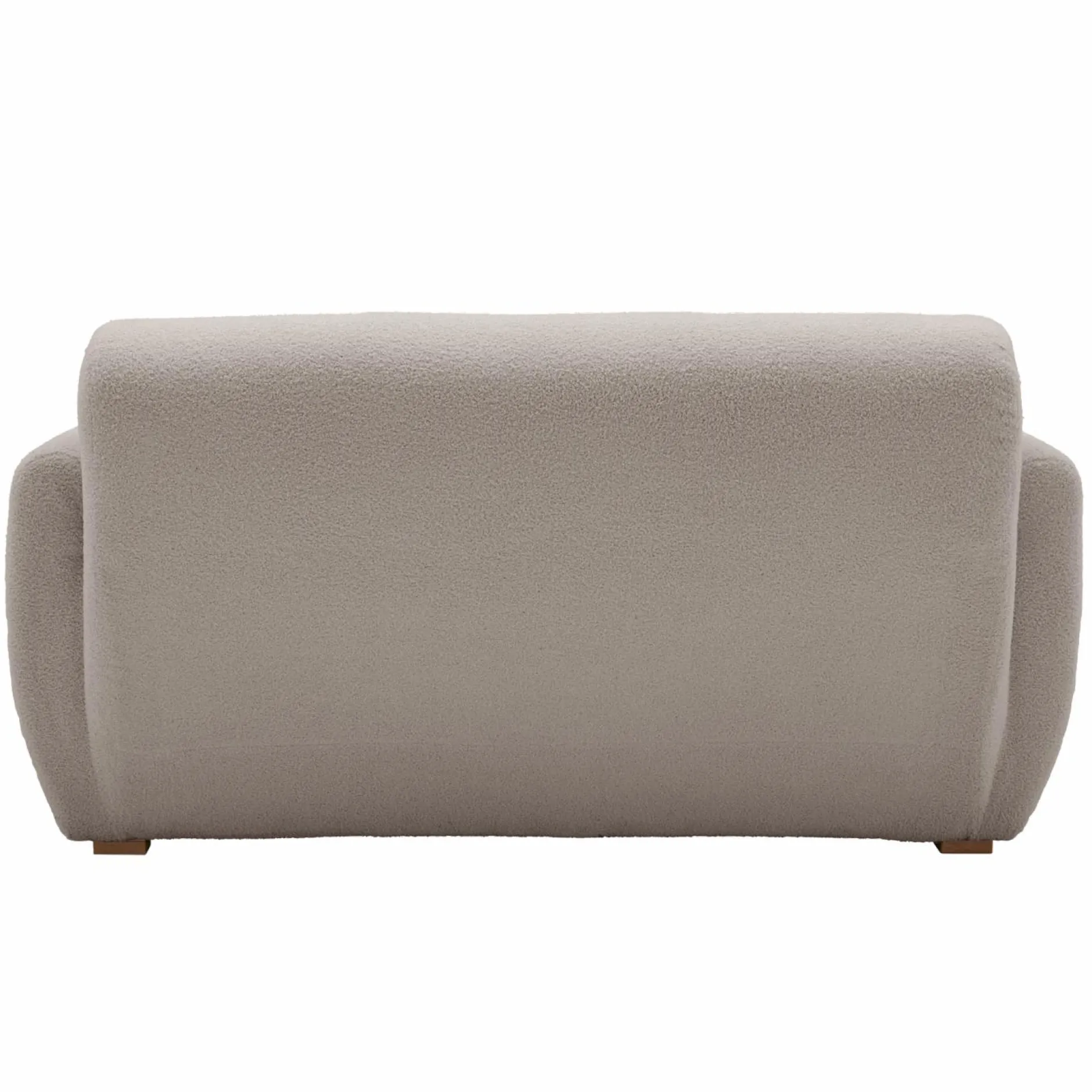 Canapés Droits|Canapés Fixes>Camif Canapé bouclette Ome - - 2 places Gris Clair