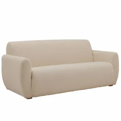 Canapés Droits|Canapés Fixes>Camif Canapé bouclette Ome - - 3 places Lin