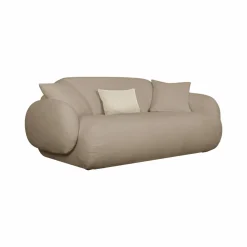 Canapés Fixes>Camif Canapé bouclette Oméga - - 3 places Beige