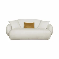 Canapés Fixes>Camif Canapé bouclette Oméga - - 3 places Ivoire