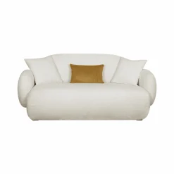 Canapés Fixes>Camif Canapé bouclette Oméga - - Grand 2 places Ivoire