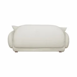 Canapés Fixes></noscript>Camif Canapé bouclette Oméga - - Grand 2 places Ivoire
