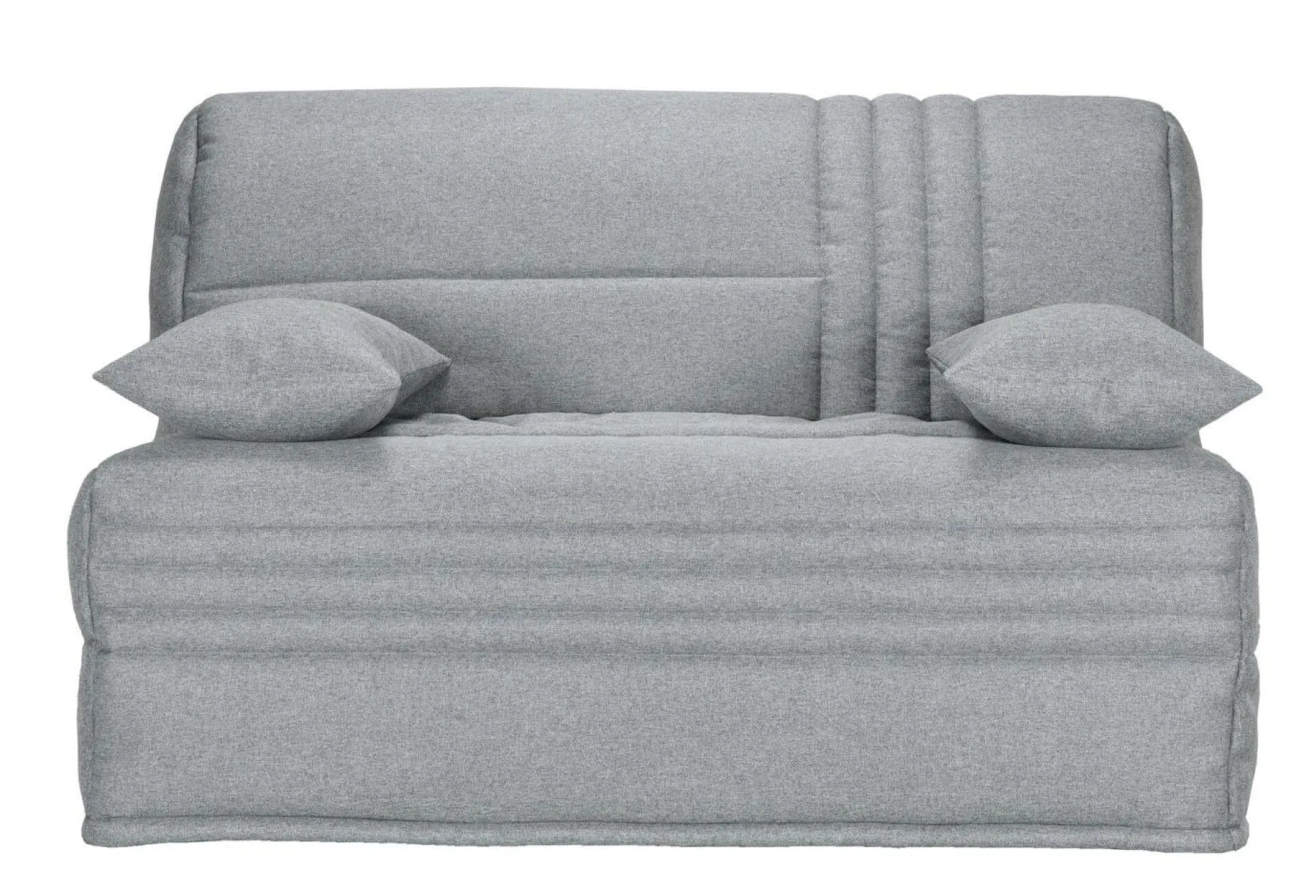 Bz>Camif Canapé BZ tissu matelas 15 cm Genay - Gris Clair