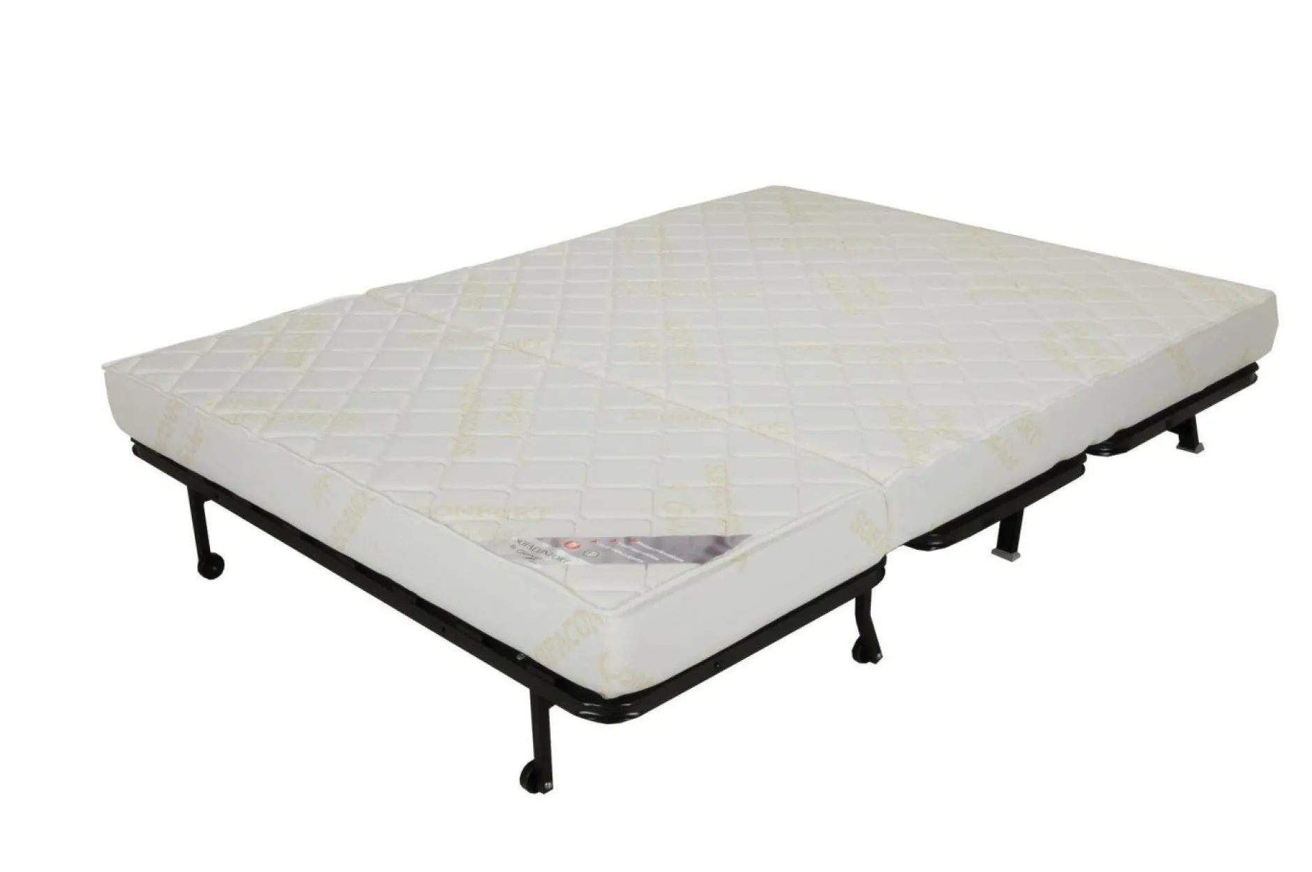 Bz>Camif Canapé BZ tissu matelas 15 cm Genay - Gris Clair