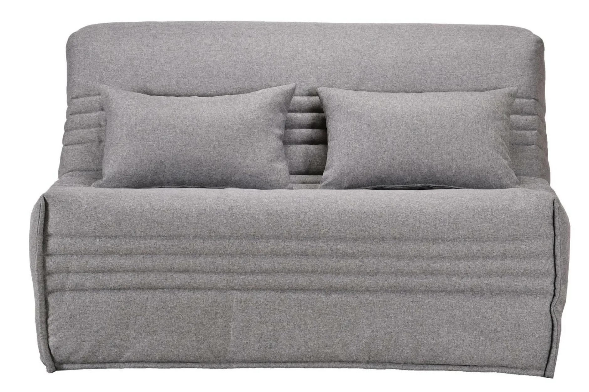 Bz>Camif Canapé BZ tissu matelas 15 cm Guidel - - 160 x 200 cm Gris Clair