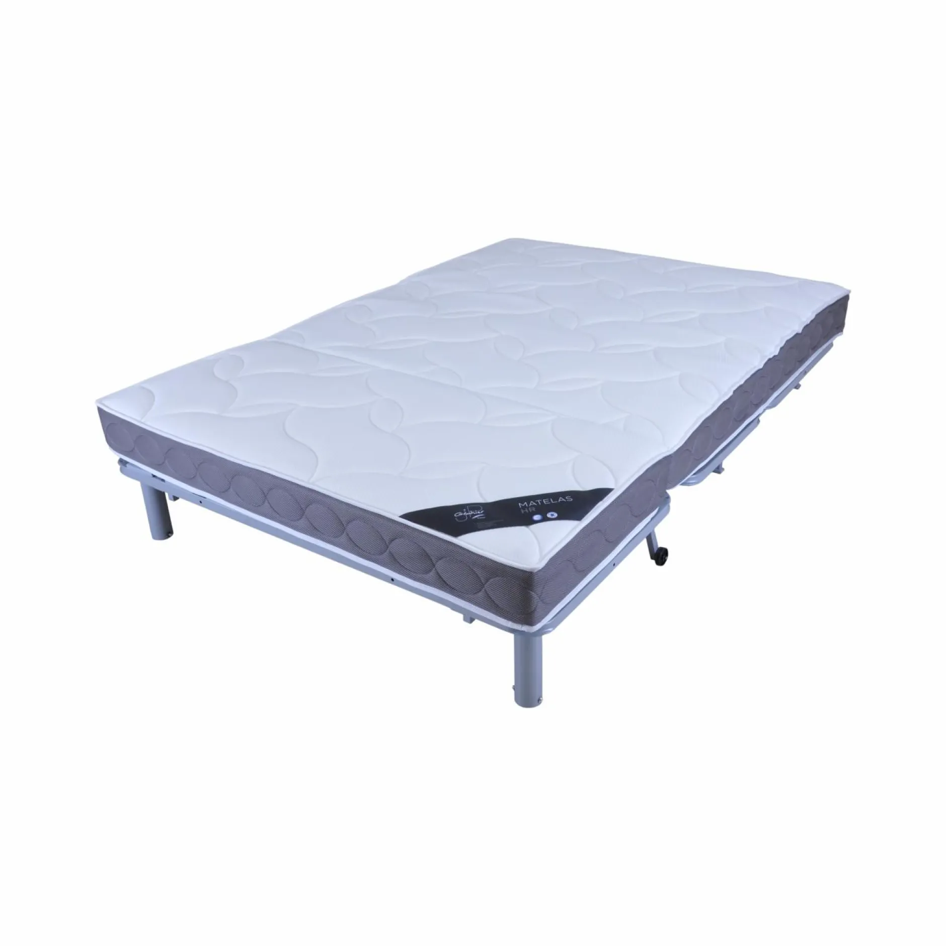 Bz>Camif Canapé BZ tissu matelas 15 cm Guidel - - 160 x 200 cm Gris Clair