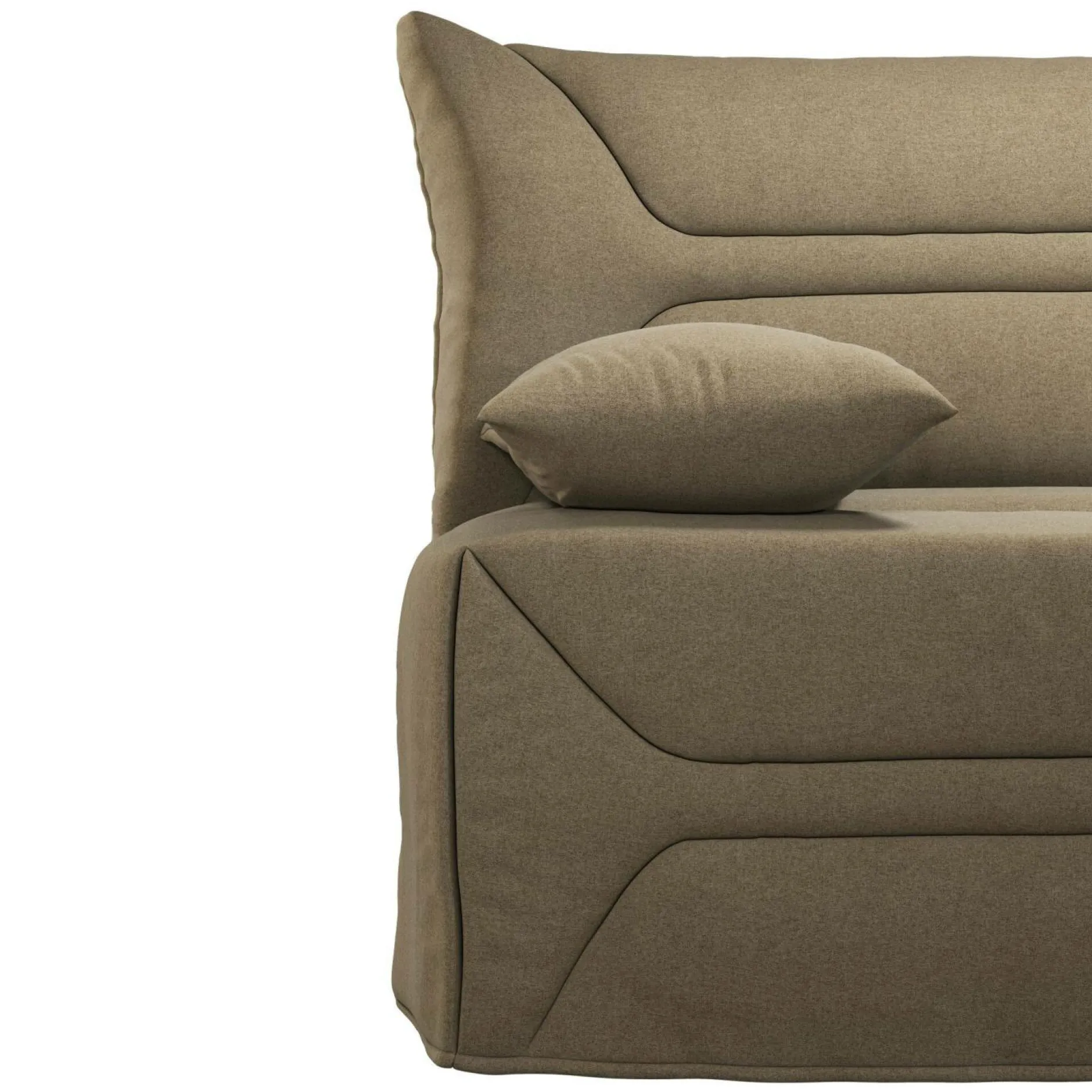 Bz>Camif Canapé BZ tissu matelas 12 cm Garance - Sable