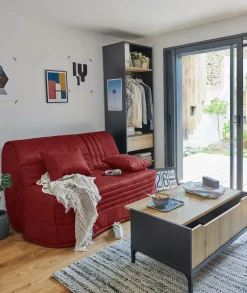 Bz>Camif Canapé BZ tissu matelas 15 cm Genay - Griotte