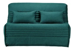 Bz>Camif Canapé BZ tissu matelas 15 cm Guidel - - 160 x 200 cm Bleu Canard