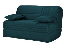 Bz></noscript>Camif Canapé BZ tissu matelas 15 cm Genay - Bleu Marine