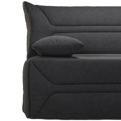 Bz></noscript>Camif Canapé BZ tissu matelas 12 cm Garance - Gris Foncé