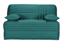 Bz>Camif Canapé BZ tissu matelas 15 cm Genay - Bleu Canard