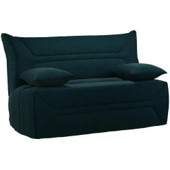 Bz>Camif Canapé BZ tissu matelas 12 cm Garance - Bleu Marine