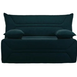 Bz></noscript>Camif Canapé BZ tissu matelas 12 cm Garance - Bleu Marine