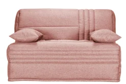 Bz>Camif Canapé BZ tissu matelas 15 cm Genay - Rose
