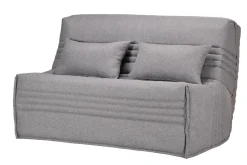 Bz>Camif Canapé BZ tissu matelas 15 cm Guidel - - 140 x 200 cm Gris Clair
