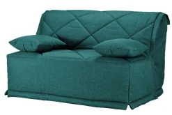 Bz>Camif Canapé BZ tissu matelas Bultex 15 cm Gina - Bleu Canard