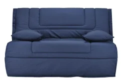 Bz>Camif Canapé BZ tissu matelas Bultex 12 cm Gabriel - - 140 x 190 cm Bleu