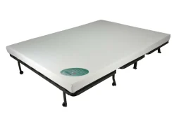 Bz></noscript>Camif Canapé BZ tissu matelas Bultex 12 cm Gabriel - - 140 x 190 cm Bleu