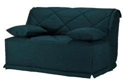 Bz>Camif Canapé BZ tissu matelas Bultex 15 cm Gina - Bleu Marine