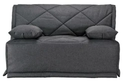 Bz>Camif Canapé BZ tissu matelas Bultex 15 cm Gina - Gris Foncé