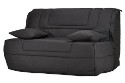Bz>Camif Canapé BZ tissu matelas Bultex 12 cm Gabriel - - 140 x 190 cm Anthracite
