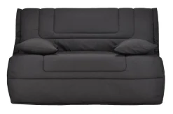 Bz>Camif Canapé BZ tissu matelas Bultex 12 cm Gabriel - - 140 x 190 cm Anthracite