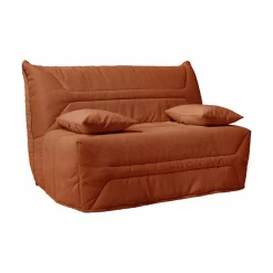 Bz>Camif Canapé BZ velours côtelé matelas 12 cm Gaston - Rouille