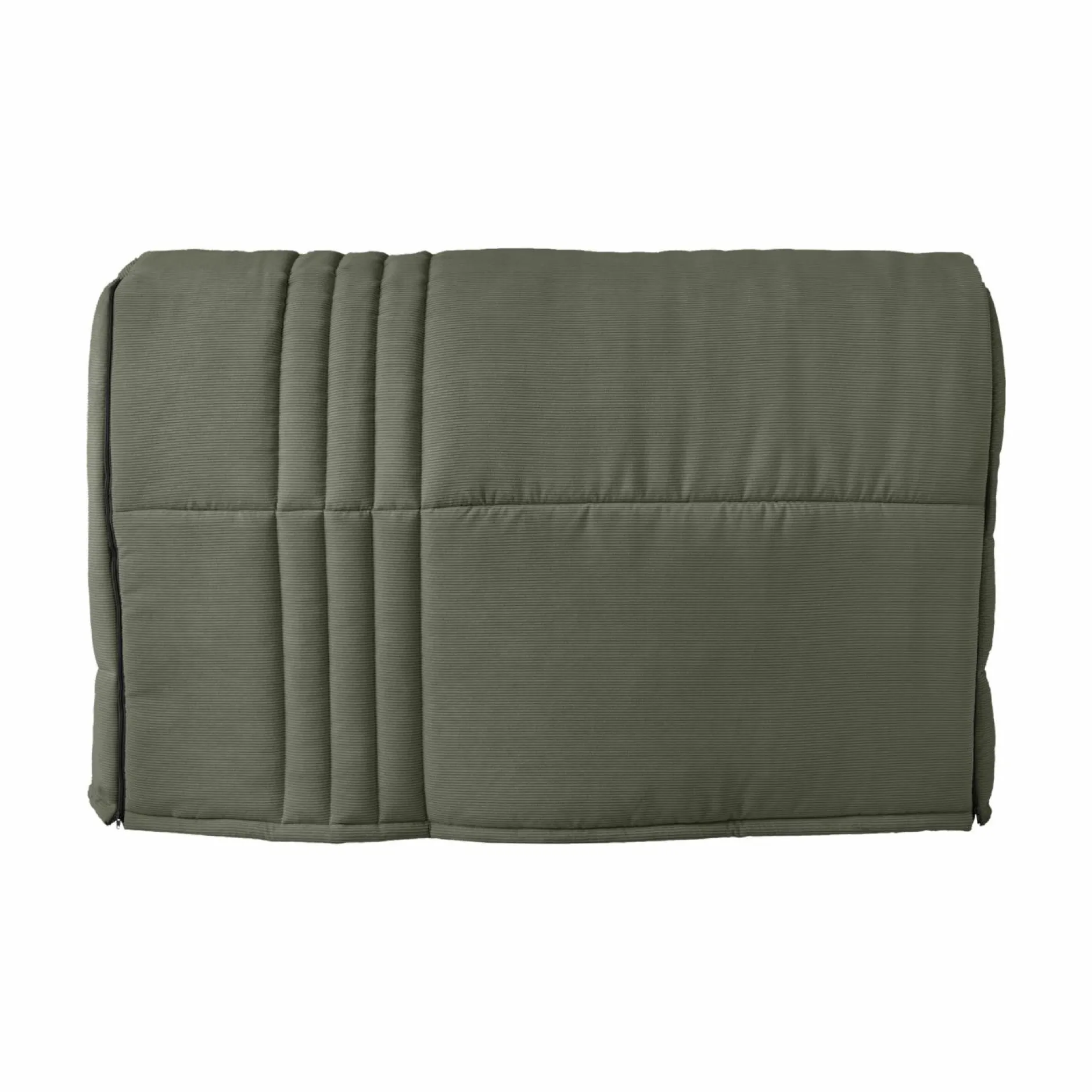 Bz>Camif Canapé BZ velours côtelé matelas 15 cm Gaélia - Vert Kaki