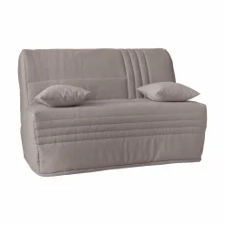 Bz>Camif Canapé BZ velours côtelé matelas 15 cm Gaélia - Grège