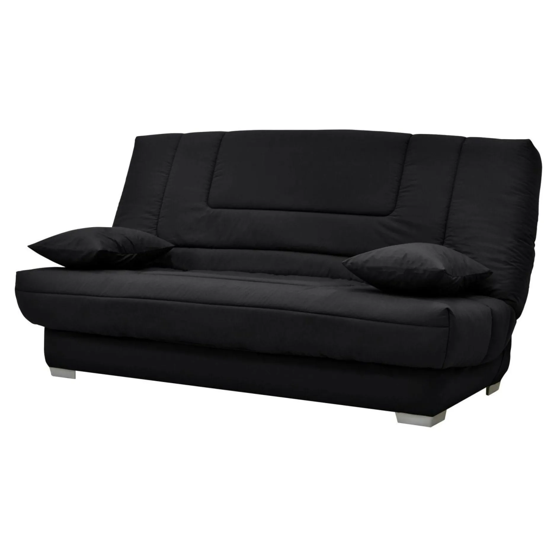 Clic-Clac>Camif Canapé clic-clac Gabriel, matelas Bultex 14 cm - Noir