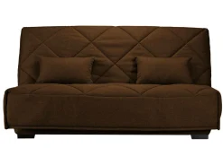 Clic-Clac>Camif Canapé clic-clac tissu matelas Bultex 15 cm Gina - Ebène