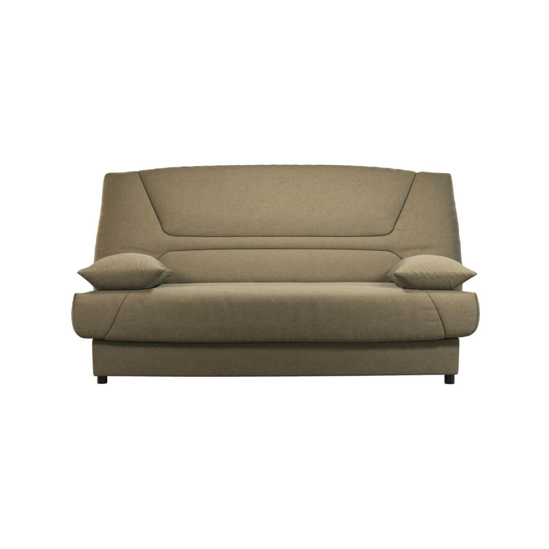 Clic-Clac>Camif Canapé clic-clac tissu matelas 13 cm Garance - Taupe