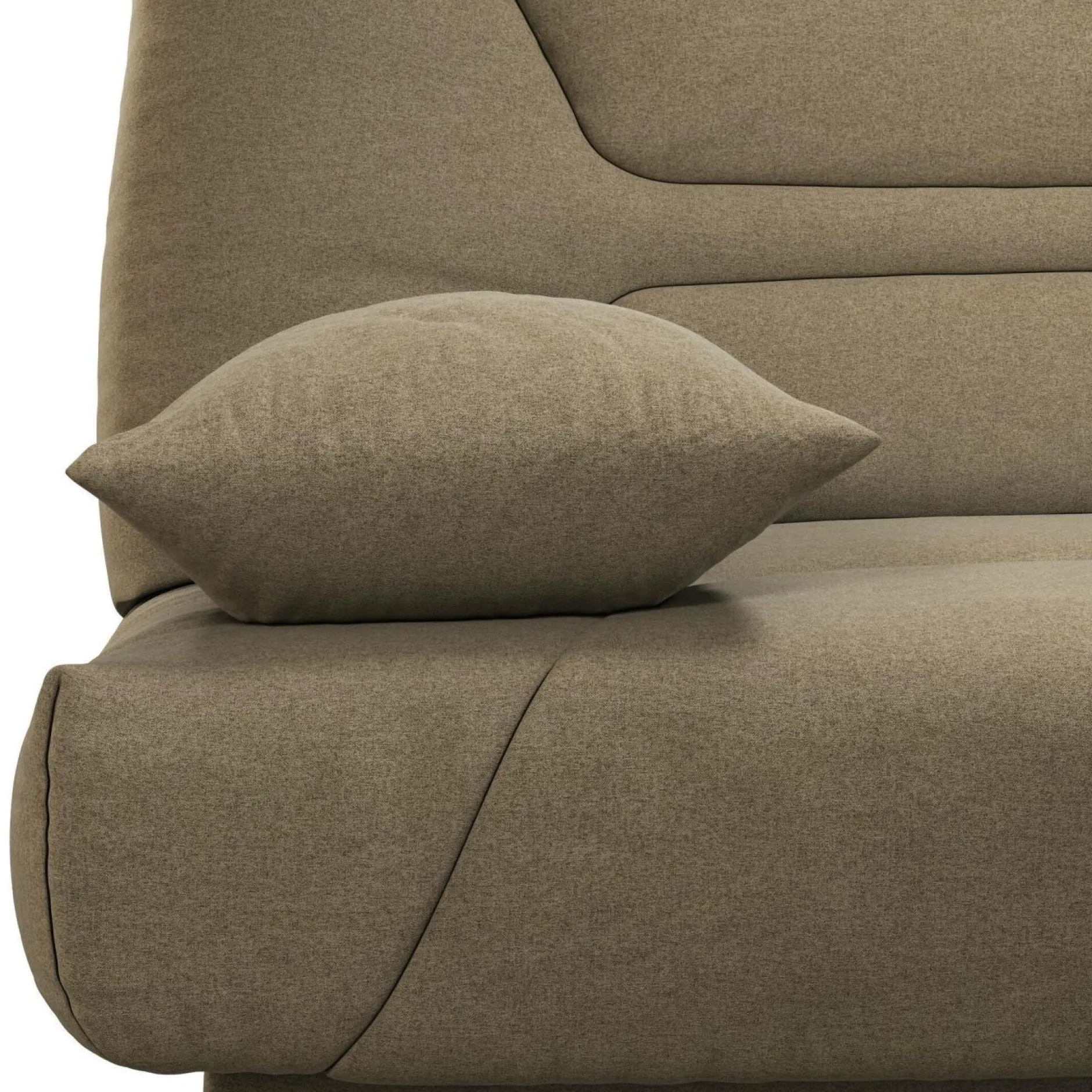 Clic-Clac>Camif Canapé clic-clac tissu matelas 13 cm Garance - Taupe