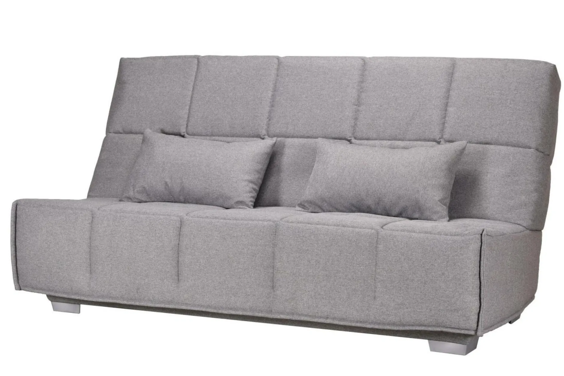 Clic-Clac>Camif Canapé clic-clac tissu matelas Bultex 14 cm Gizia - - 140 x 190 cm Gris Clair
