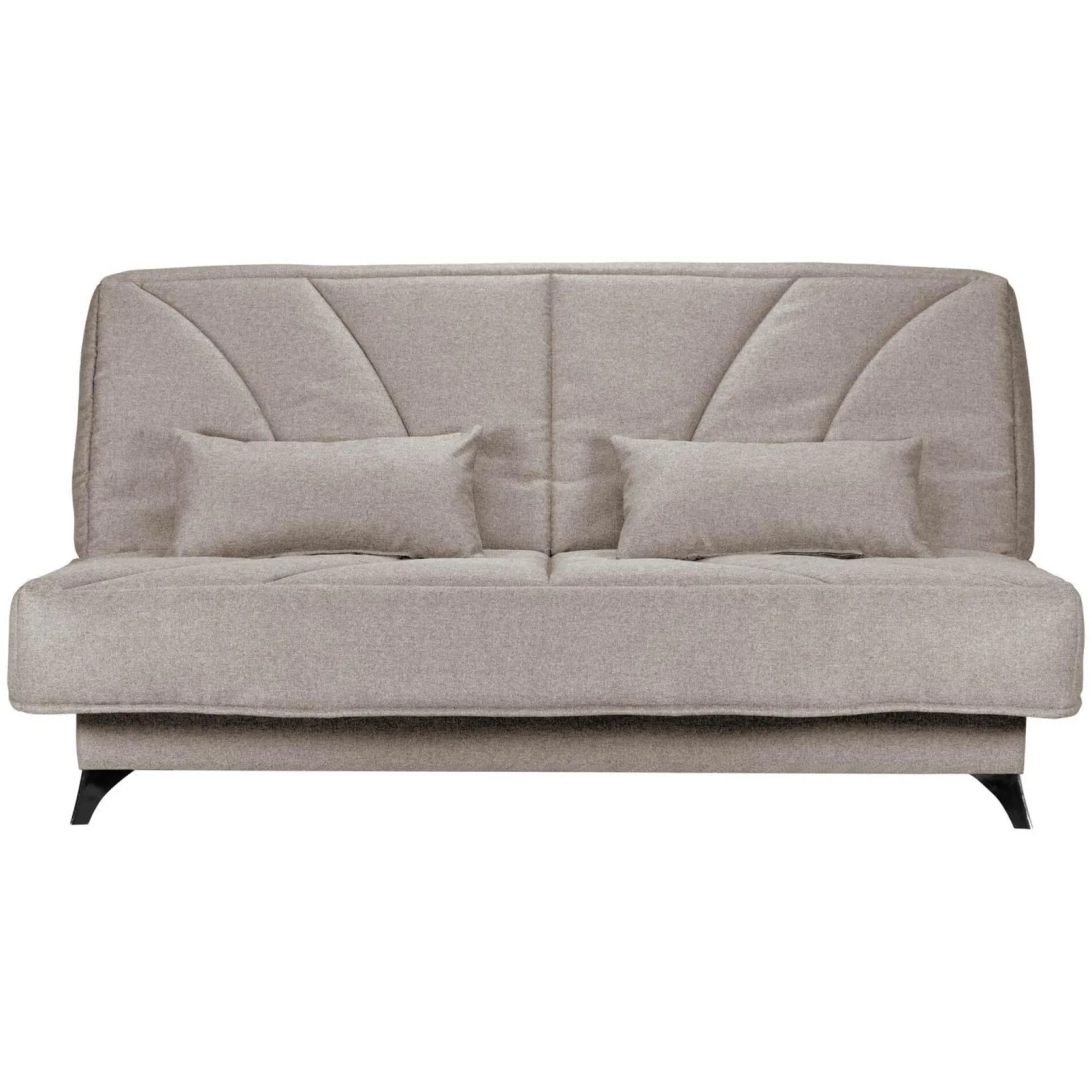 Clic-Clac>Camif Canapé clic-clac tissu matelas Bultex 14 cm Gipsy - Taupe