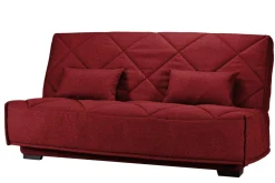 Clic-Clac>Camif Canapé clic-clac tissu matelas Bultex 15 cm Gina - Griotte