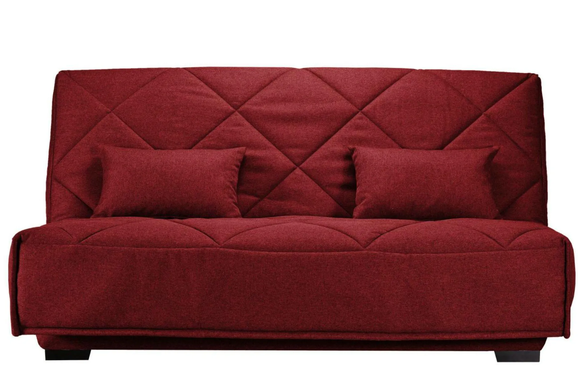 Clic-Clac>Camif Canapé clic-clac tissu matelas Bultex 15 cm Gina - Griotte