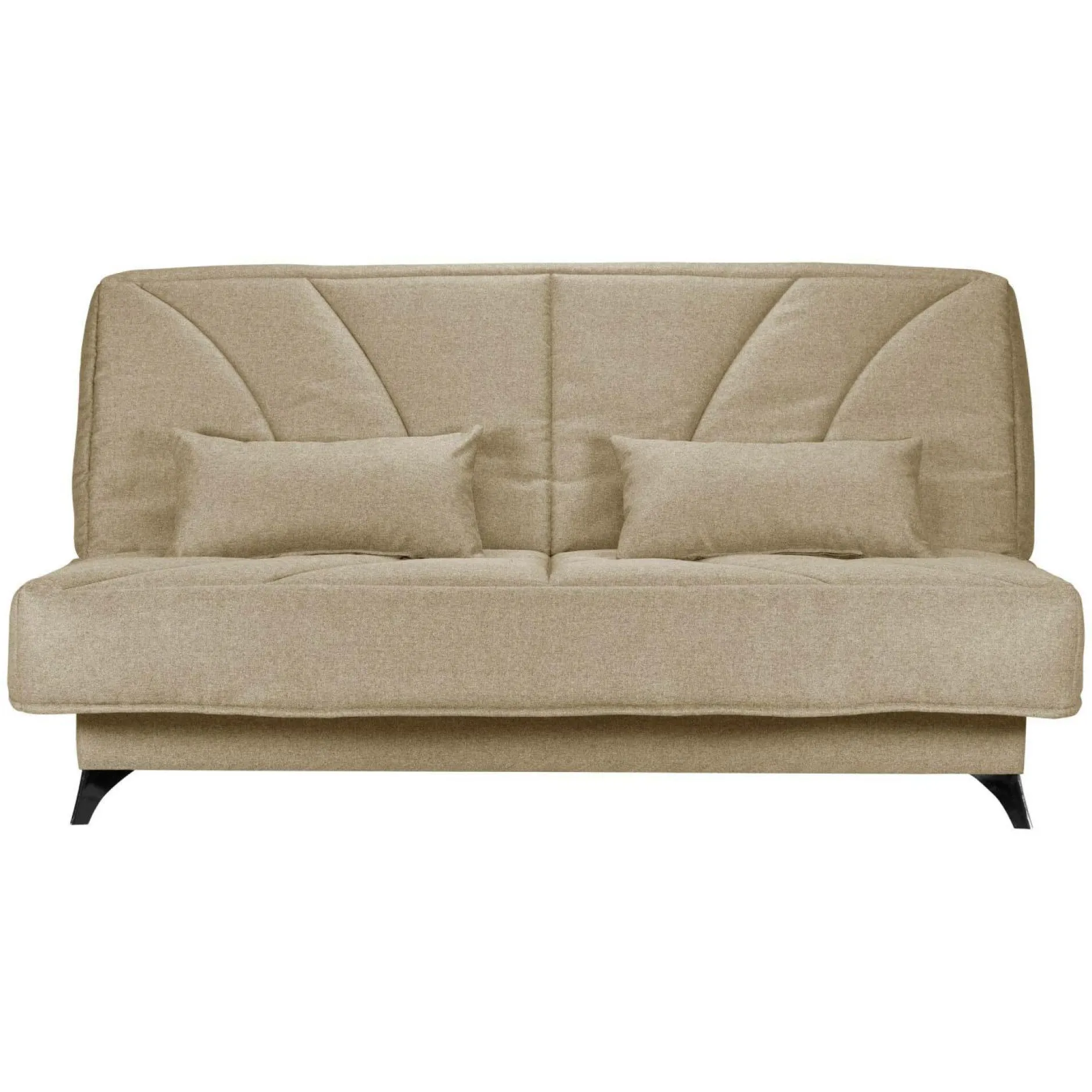 Clic-Clac>Camif Canapé clic-clac tissu matelas Bultex 14 cm Gipsy - Sable